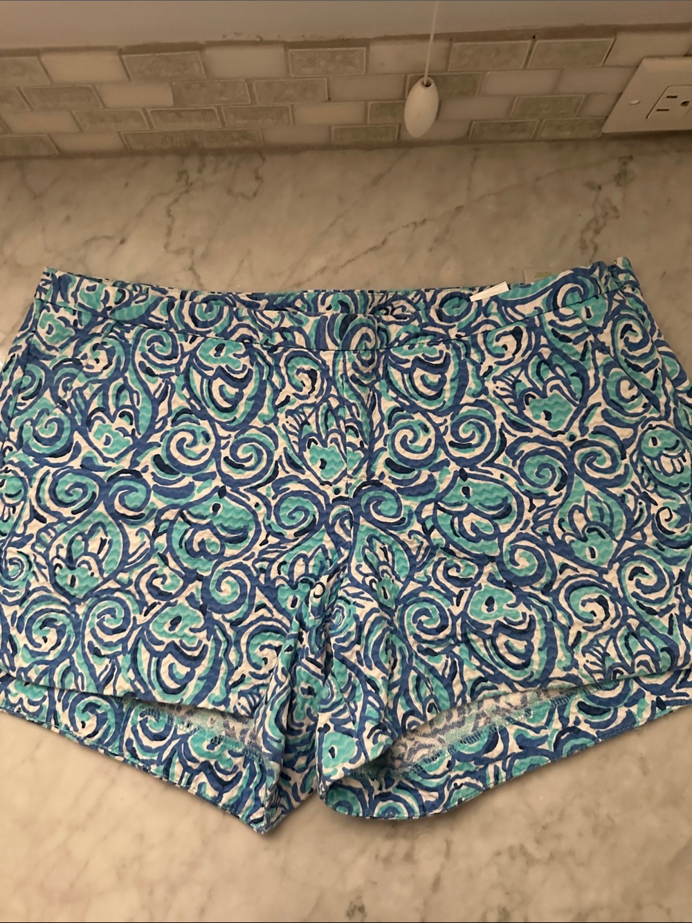 Lily PulitzWomen’s Blue & Teal Printed Cotton Shorts